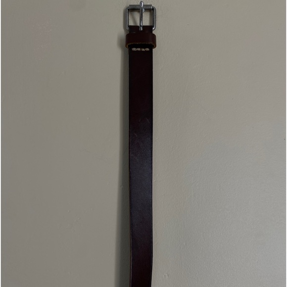 J. Crew Other - J Crew brown leather belt. Silver tone buckle.